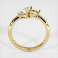 18K Yellow Gold Accent Stones Ring Setting Image