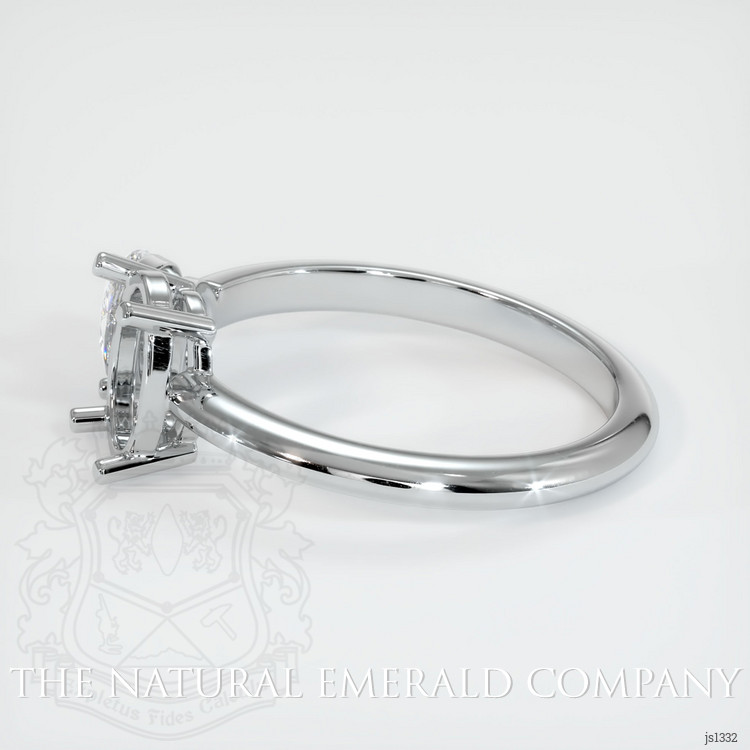 Platinum 950 Accent Stones Ring Setting