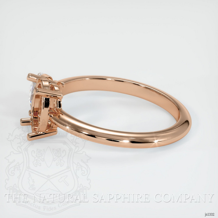 18K Rose Gold Accent Stones Ring Setting