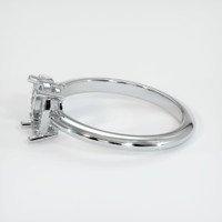 14K White Gold Accent Stones Ring Setting Image