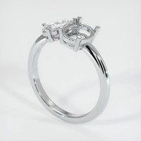 18K White Gold Accent Stones Ring Setting Video