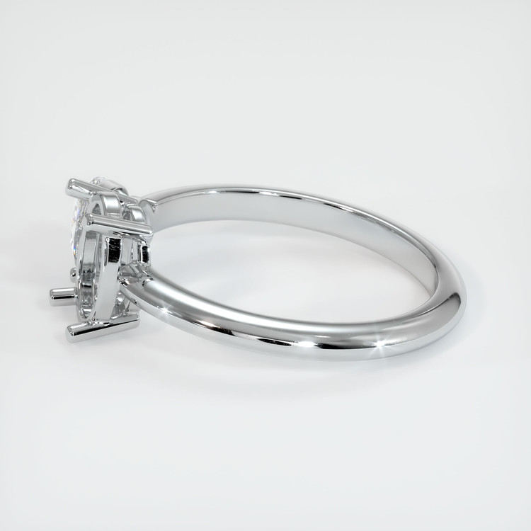 18K White Gold Accent Stones Ring Setting