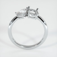 18K White Gold Accent Stones Ring Setting Image