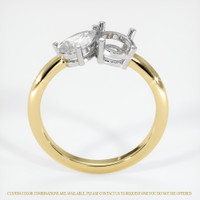 18K White & Yellow Accent Stones Ring Setting Image