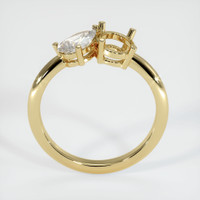 10K Yellow Gold Accent Stones Ring Setting Image