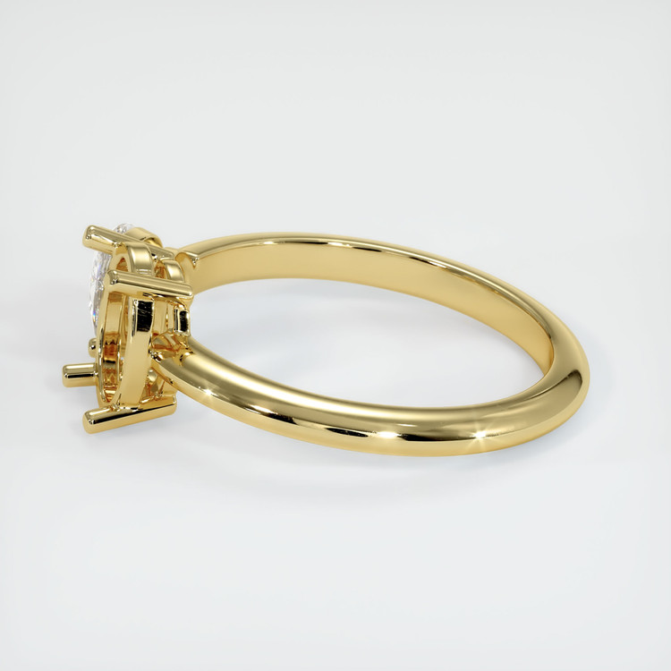 18K Yellow Gold Accent Stones Ring Setting