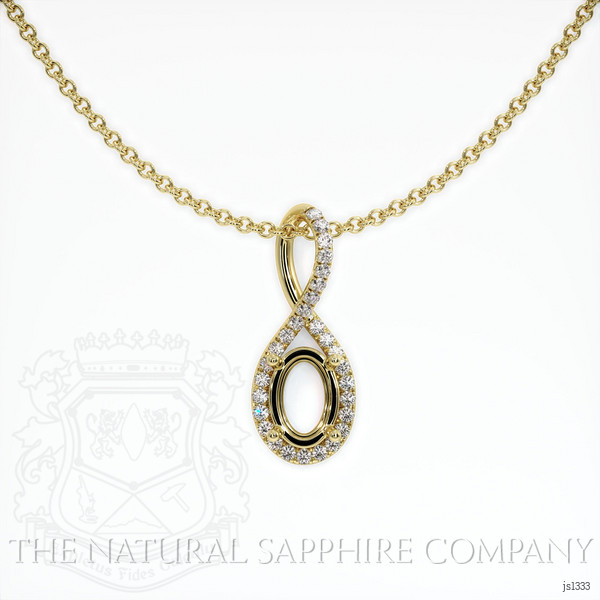  Emerald Pendant 3.64 Ct. 18K Yellow Gold