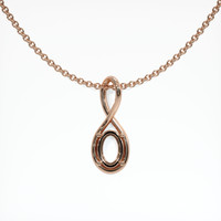 14K Rose Gold Solitaire Pendant Setting Video