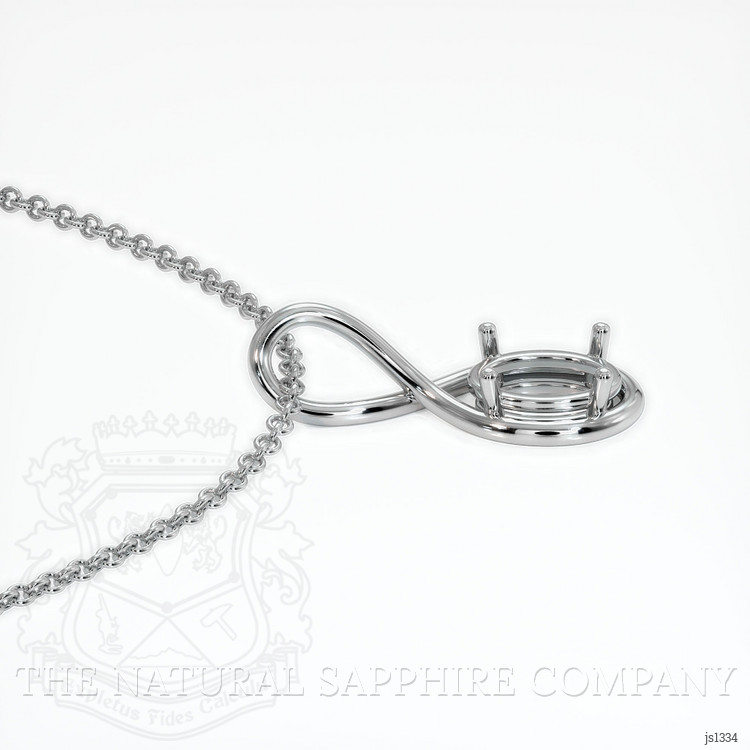 Silver Solitaire Pendant Setting