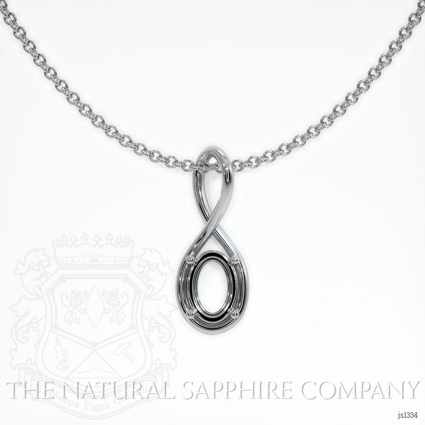  Emerald Pendant 1.82 Ct. 18K White Gold