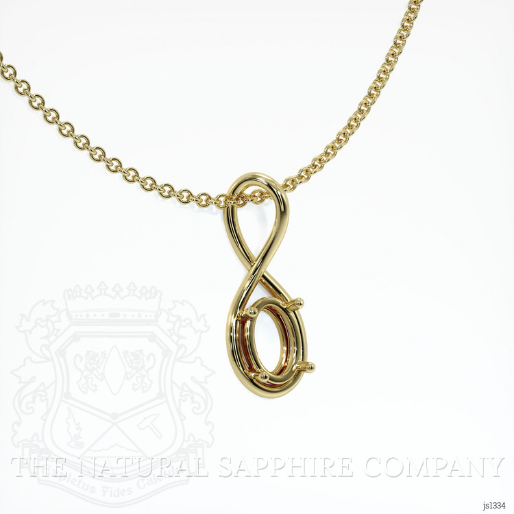 10K Yellow Gold Solitaire Pendant Setting