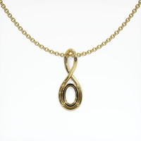 18K Yellow Gold Solitaire Pendant Setting Video