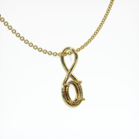 18K Yellow Gold Solitaire Pendant Setting Image