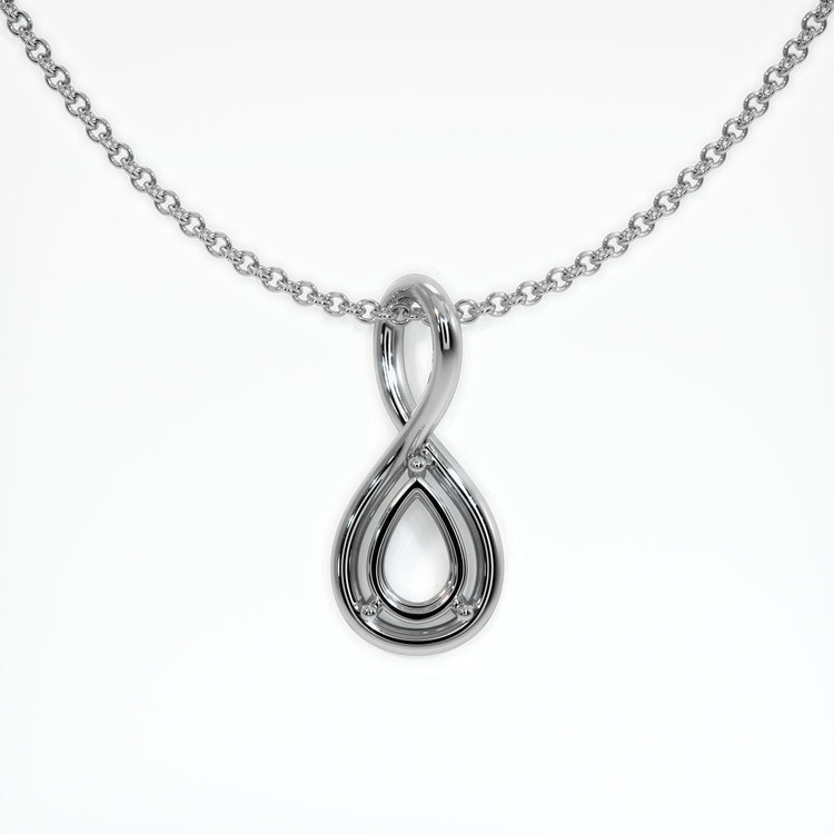 Platinum 950 Solitaire Pendant Setting