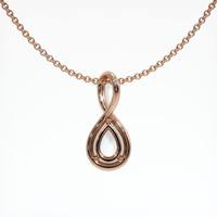 14K Rose Gold Solitaire Pendant Setting Video