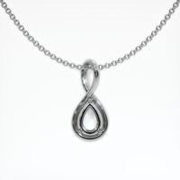 10K White Gold Solitaire Pendant Setting Video