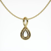 14K Yellow Gold Solitaire Pendant Setting Video