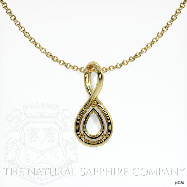  Emerald Pendant 1.12 Ct. 18K Yellow Gold