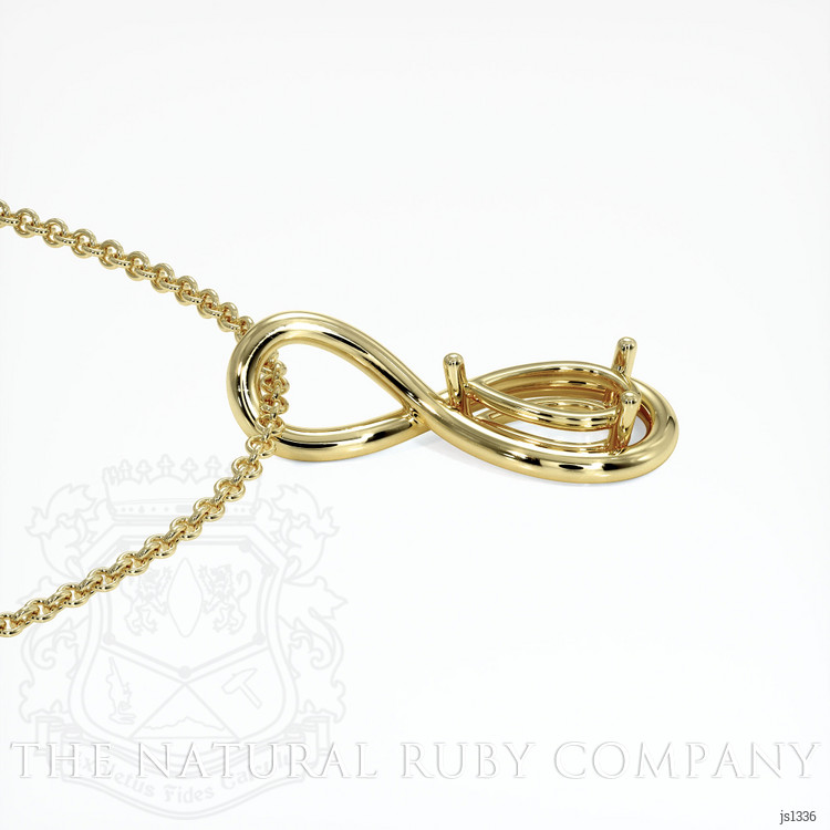 18K Yellow Gold Solitaire Pendant Setting