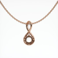 14K Rose Gold Solitaire Pendant Setting Video