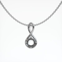 14K White Gold Solitaire Pendant Setting Video