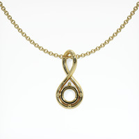 14K Yellow Gold Solitaire Pendant Setting Video