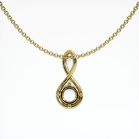 18K Yellow Gold Solitaire Pendant Setting Video