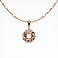 14K Rose Gold Pave Pendant Setting Video