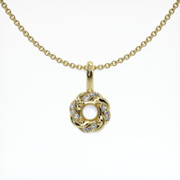 14K Yellow Gold Pave Pendant Setting Video