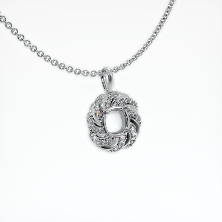 Platinum 950 Pave Pendant Setting