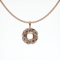 14K Rose Gold Pave Pendant Setting Video