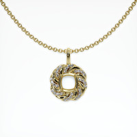 18K Yellow Gold Pave Pendant Setting Video