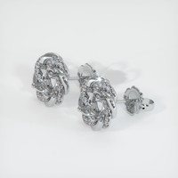 18K White Gold Studs Earring Setting Video