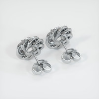 18K White Gold Studs Earring Setting Image