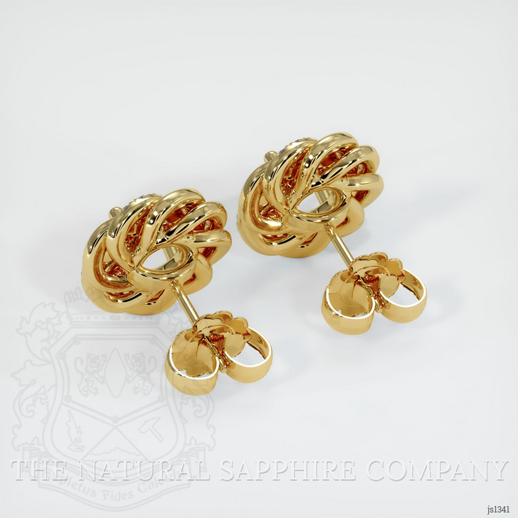 18K Yellow Gold Studs Earring Setting