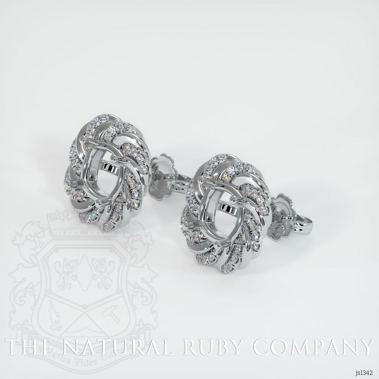 Platinum 950 Studs Earring Setting