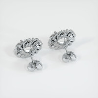 14K White Gold Studs Earring Setting Image