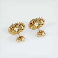 14K Yellow Gold Studs Earring Setting Image