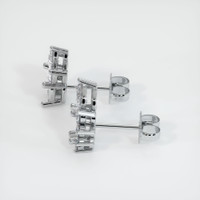 18K White Gold Accent Stones Earring Setting Image