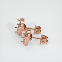 14K Rose Gold Studs Earring Setting Image