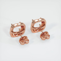 14K Rose Gold Studs Earring Setting Image