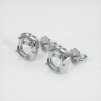 14K White Gold Studs Earring Setting Video