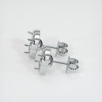 14K White Gold Studs Earring Setting Image