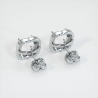 14K White Gold Studs Earring Setting Image
