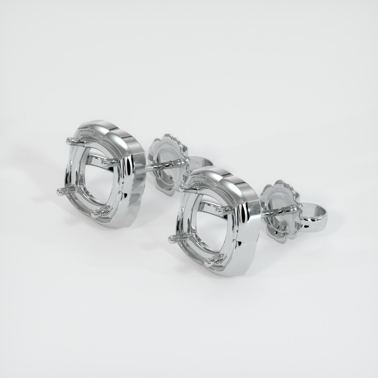 18K White Gold Studs Earring Setting