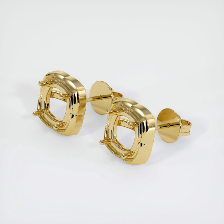 14K Yellow Gold Studs Earring Setting