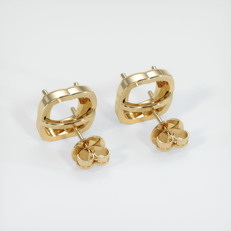 18K Yellow Gold Studs Earring Setting