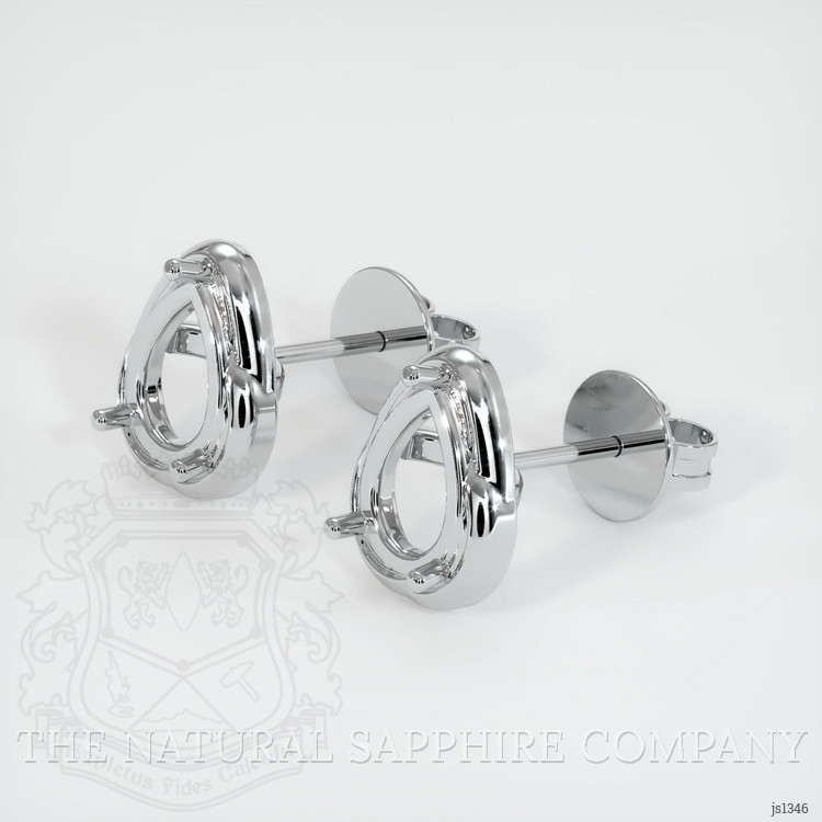 Platinum 950 Studs Earring Setting