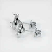 14K White Gold Studs Earring Setting Image