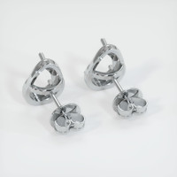 14K White Gold Studs Earring Setting Image
